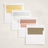 "Streamlined" - Graduation Announcements in Snow by Brandy Folse - Envelope Liner Options