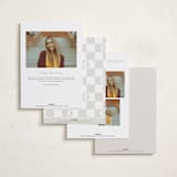 "Simply Side Scripted" - Graduation Announcements in Latte by Jackie Crawford - Back of Card Options