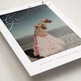 "Timeless Script" - Graduation Announcements in Cotton by Susan Zinader - Detail