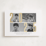 "Four Photo" - Graduation Announcements in Golden Grad by Up Up Creative - Front