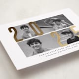 "Four Photo" - Graduation Announcements in Golden Grad by Up Up Creative - Detail