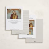 "Divided" - Graduation Announcements in Cement by Vivian Yiwing - Back of Card Options