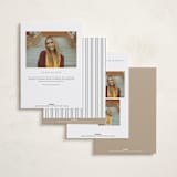 "clean" - Graduation Announcements in Cotton by Carolyn Nicks - Back of Card Options