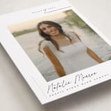 "clean" - Graduation Announcements in Cotton by Carolyn Nicks - Detail