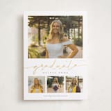 "graduation gallery" - Graduation Announcements in Snow by Sarah Curry - Front