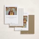 "Minimalist Elegance" - Graduation Announcements in Ink by Ana de Sousa - Back of Card Options
