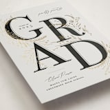 "Floral Flourish" - Graduation Announcements in Ecru by Corie Page - Detail
