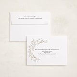 "Floral Flourish" - Graduation Announcements in Ecru by Corie Page - FREE Recipient Addressing
