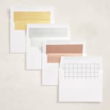 "Grad Grid" - Graduation Announcements in Snow by Sarah Curry - Envelope Liner Options