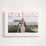 "Big Upper Grad" - Graduation Announcements in Snow by Jackie Crawford - Front