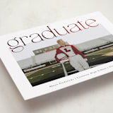 "Big Upper Grad" - Graduation Announcements in Snow by Jackie Crawford - Detail