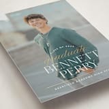 "Academy" - Graduation Announcements in Pearl by Jennifer Postorino - Detail