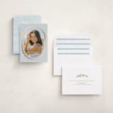 "Abstract Laurel Graduate" - Graduation Announcements in Sky by Kim Thoa - Assembled