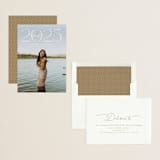 "Overlap" - Graduation Announcements in Ivory by Michelle Taylor - Assembled