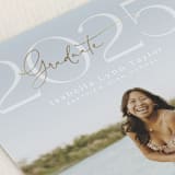 "Overlap" - Graduation Announcements in Ivory by Michelle Taylor - Detail