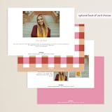 "block print" - Graduation Announcements in Blush by Carolyn Hunt - Back of Card Options
