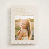 "gilded wave frame" - Graduation Announcements in Vanilla by Phrosné Barwood - Front