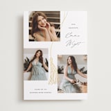 "Tassel Trio" - Graduation Announcements in Cotton by Susan Zinader - Front