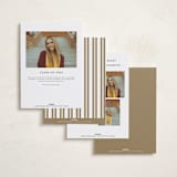 "Tassel Trio" - Graduation Announcements in Cotton by Susan Zinader - Back of Card Options
