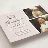 "Laurel branches" - Graduation Announcements in Ivory by Sarah Curry - Detail