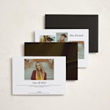 "Timeless Grad" - Graduation Announcements in Vanilla by Morgan Kendall - Back of Card Options