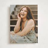 "Flourished" - Graduation Announcements in Spark by Erin German - Front