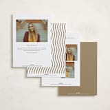 "Tassel Scallop" - Graduation Announcements in Snow by Susan Zinader - Back of Card Options