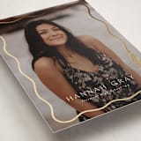 "Tassel Scallop" - Graduation Announcements in Snow by Susan Zinader - Detail