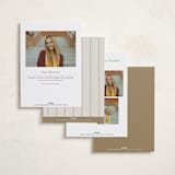 "Harper" - Graduation Announcements in Snow by Sarah Curry - Back of Card Options