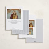 "Pinstripe Classic" - Graduation Announcements in Granite by Laura Hankins - Back of Card Options