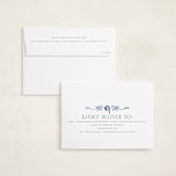 "Grad Crest" - Graduation Announcements in Indigo by Petra Kern - FREE Recipient Addressing