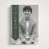 "Classic Sash" - Graduation Announcements in Pine by Lauren Chism - Front