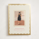 "Decorative Frame" - Graduation Announcements in Crimson by Baumbirdy - Front