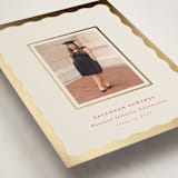 "Decorative Frame" - Graduation Announcements in Crimson by Baumbirdy - Detail
