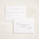 "Decorative Frame" - Graduation Announcements in Crimson by Baumbirdy - FREE Recipient Addressing