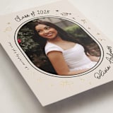 "Illustrated Grad" - Graduation Announcements in Onyx by Ashley Iwafuchi - Detail