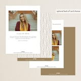 "Around the Corner" - Graduation Announcements in Cloud by That Girl Press - Back of Card Options