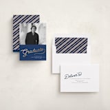 "retro vintage grad" - Graduation Announcements in Navy by BR Designs - Assembled
