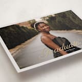 "Graduate" - Graduation Announcements in Slate by Pati Cascino - Detail