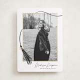 "tassel wrapped" - Graduation Announcements in Onyx by Kamala Nahas - Front