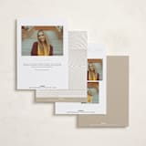 "Pure Elegance" - Graduation Announcements in Cotton by Carolyn Nicks - Back of Card Options