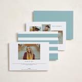 "retro grad" - Graduation Announcements in Slate by Hooray Creative - Back of Card Options