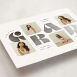 "retro grad" - Graduation Announcements in Slate by Hooray Creative - Detail