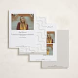 "periodically" - Graduation Announcements in Snow by Everett Paper Goods - Back of Card Options