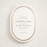 "toast the grad" - Graduation Announcements in Cherry by Megan Davis - Front