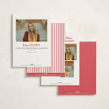 "toast the grad" - Graduation Announcements in Cherry by Megan Davis - Back of Card Options