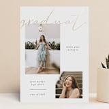 "Simple + Script" - Graduation Announcements in Chalkboard by Kelly Watkins - Front