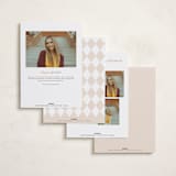"Classic Tassel" - Graduation Announcements in Salt by Stephanie Hawkes - Back of Card Options