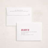 "Italic Shimmer" - Graduation Announcements in Magenta by Emily Sabol Goss - FREE Recipient Addressing