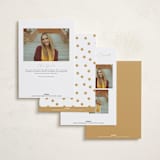 "Graduate Script" - Graduation Announcements in Snow by Sarah Curry - Back of Card Options